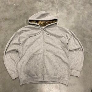 vintage mossy oak zip up hoodie